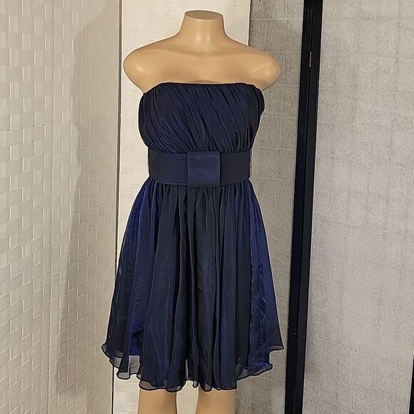 KATHRYN CONOVER CHAFFIN SHORT STRAPLESS COCKTAIL DRESS - Picture 4 of 13